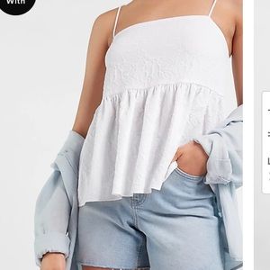 Express Textured Babydoll Cami